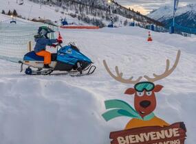 Children's electric snowmobile circuit