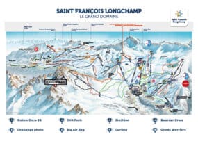 Plan des pistes - Bleu